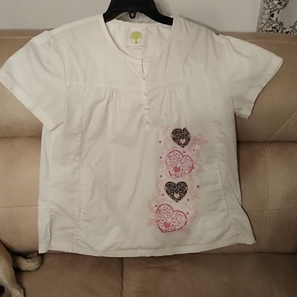 Healing Hands scrub top